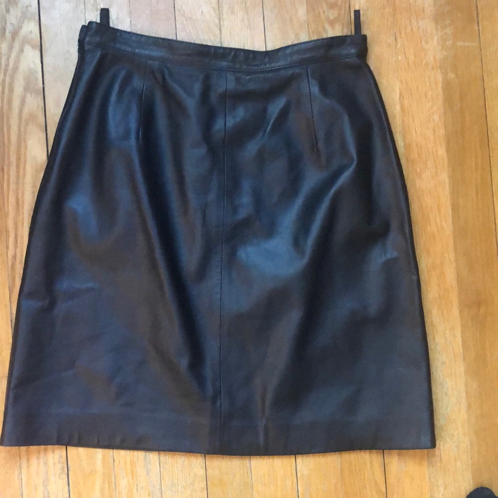 Leather skirt!